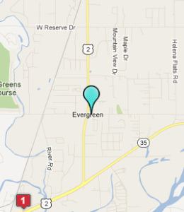 Map of Evergreen, IN hotels