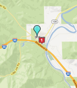 Map of St Regis, IN hotels