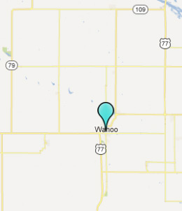 Map of Wahoo, IN hotels