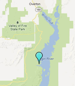 Map of Echo Bay, NV hotels