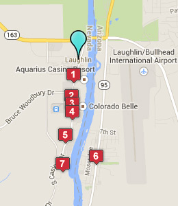 Map of Laughlin, NV hotels