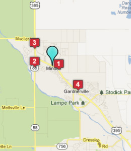 Map of Minden, NV hotels