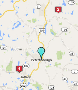 Map of Peterborough, IN hotels