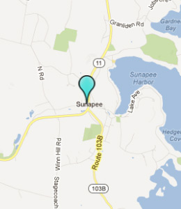 Map of Sunapee, IN hotels