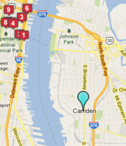 Map of Camden, IN hotels