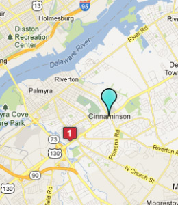 Map of Cinnaminson, IN hotels