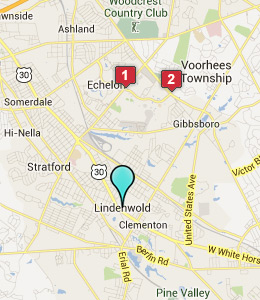 Map of Lindenwold, NJ hotels