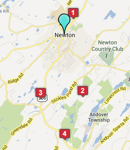 Map of Newton, NJ hotels