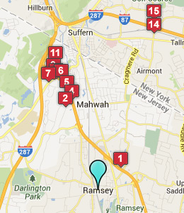 Map of Ramsey, NJ hotels
