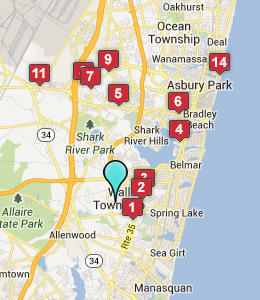 Map of Wall Township, IN hotels