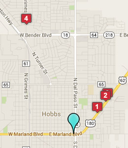 Map of Hobbs, NJ hotels