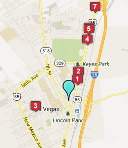 Map of Las Vegas, NJ hotels