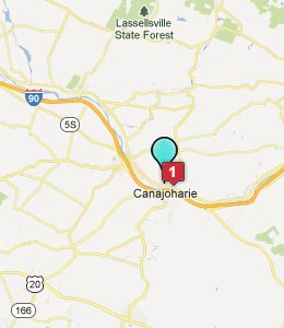 Map of Canojaharie, NY hotels