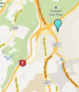 Map of Hawthorne, NY hotels