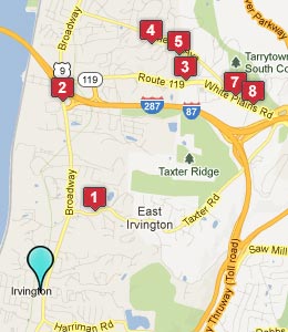 Map of Irvington, NY hotels