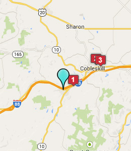 Map of Richmondville, NY hotels