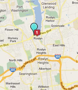 Map of Roslyn, NY hotels