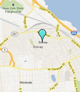 Map of Solvay, NY hotels
