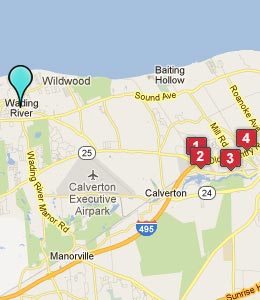 Map of Wading River, NY hotels