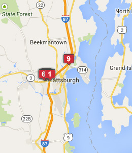 Map of Willsboro, NY hotels