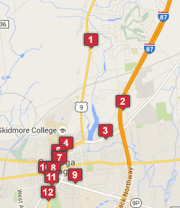 Map of Wilton, NY hotels
