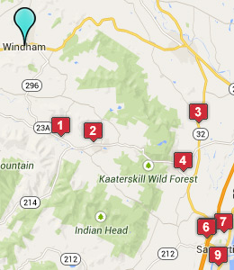 Map of Windham, NY hotels