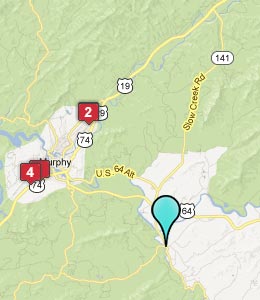 Map of Brasstown, NC hotels