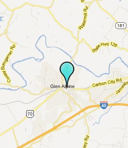 Map of Glen Alpine, NC hotels