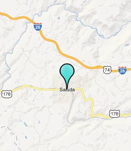Map of Saluda, NC hotels