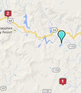 Map of Sapphire, NC hotels