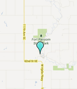 Map of Fort Ransom, ND hotels