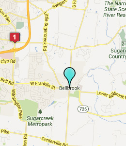 Map of Bellbrook, OH hotels