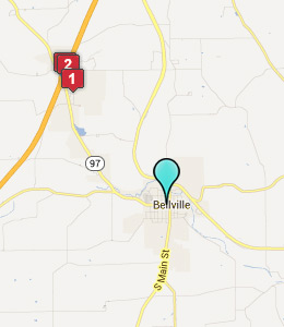 Map of Bellville, OH hotels