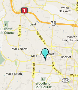 Map of Bridgetown, OH hotels