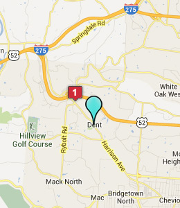 Map of Dent, OH hotels