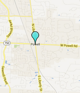 Map of Powell, OH hotels
