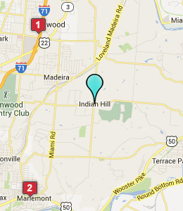 Map of The Village of Indian Hill, OH hotels