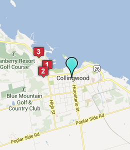 Map of Collingwood, ON hotels