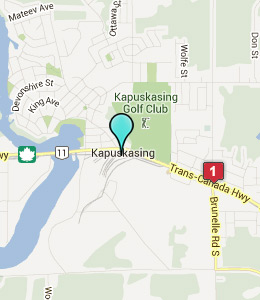 Map of Kapuskasing, ON hotels