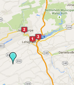 Map of Andreas, PA hotels