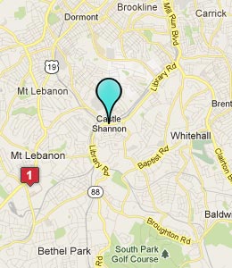 Map of Castle Shannon, PA hotels