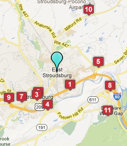 East Stroudsburg University Campus Map - Map