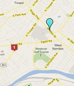 Map of Jeffersonville, PA hotels
