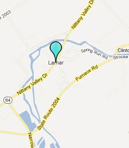 Map of Lamar, PA hotels