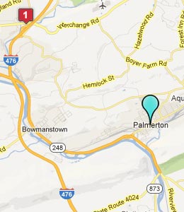 Map of Palmerton, PA hotels