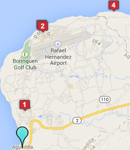 Map of Aguadilla, IN hotels