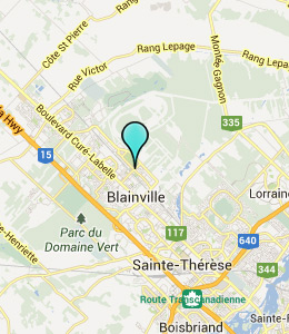 Map of Blainville, QC hotels