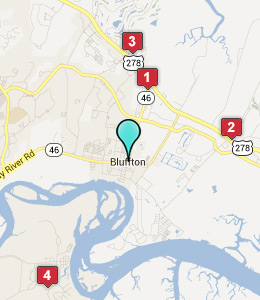 Map of Bluffton, IN hotels