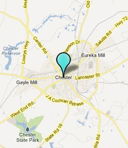 Map of Chester, SC hotels