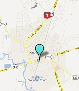Map of Kingstree, SC hotels
